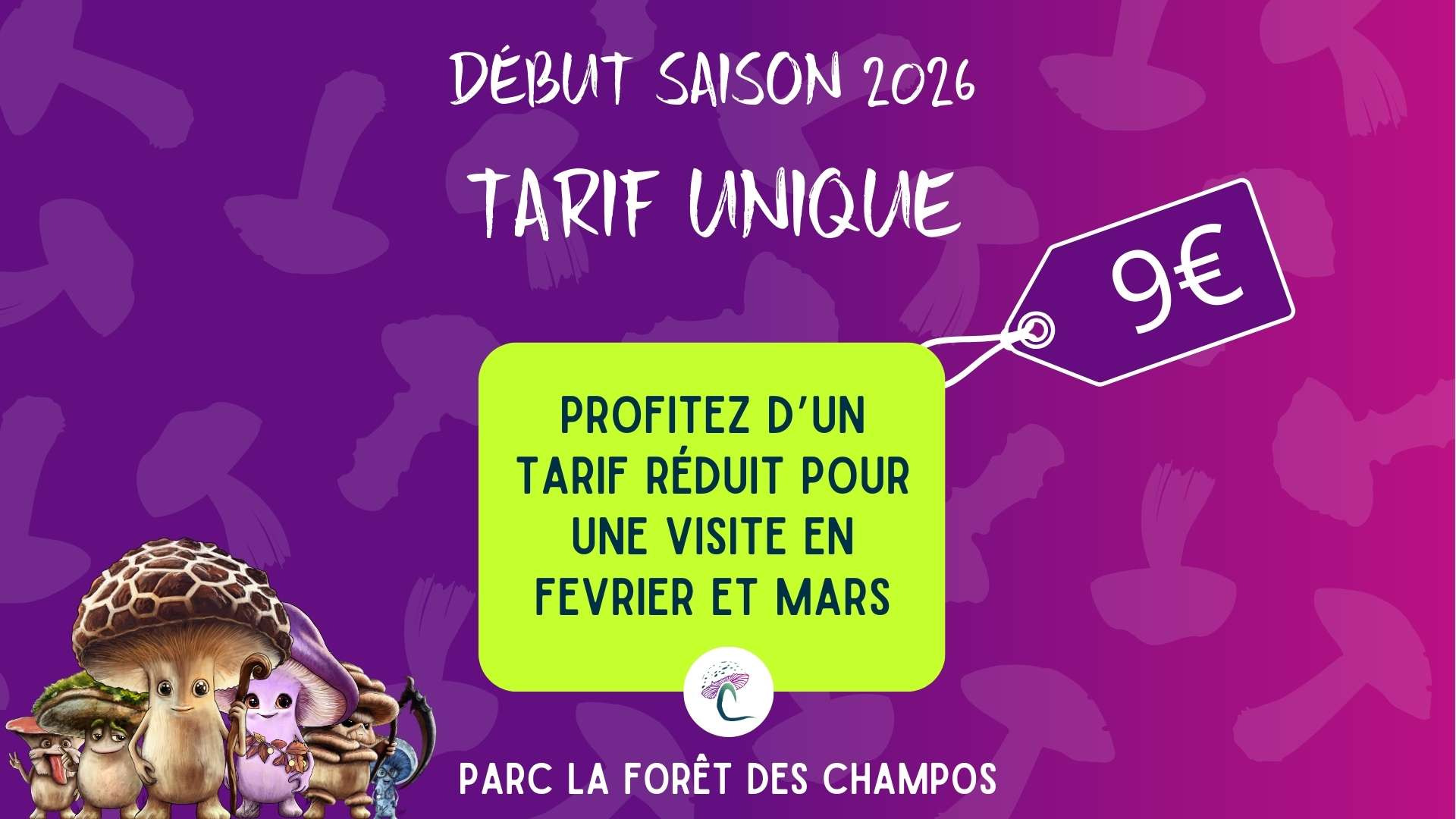 Visuel_Parc La Forêt des Champos_Billetterie Début de saison 2026